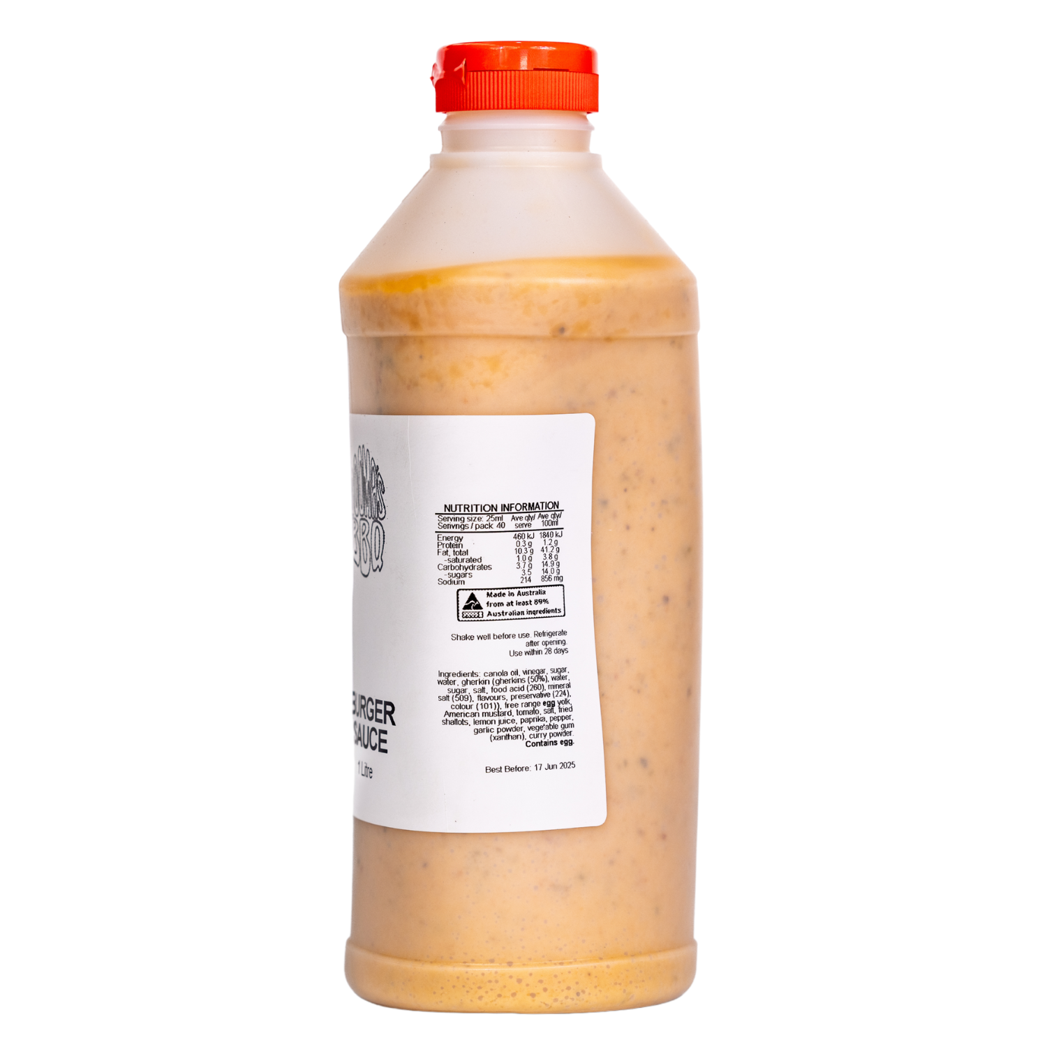 Booma’s Bbq Burger Sauce 1 Litre