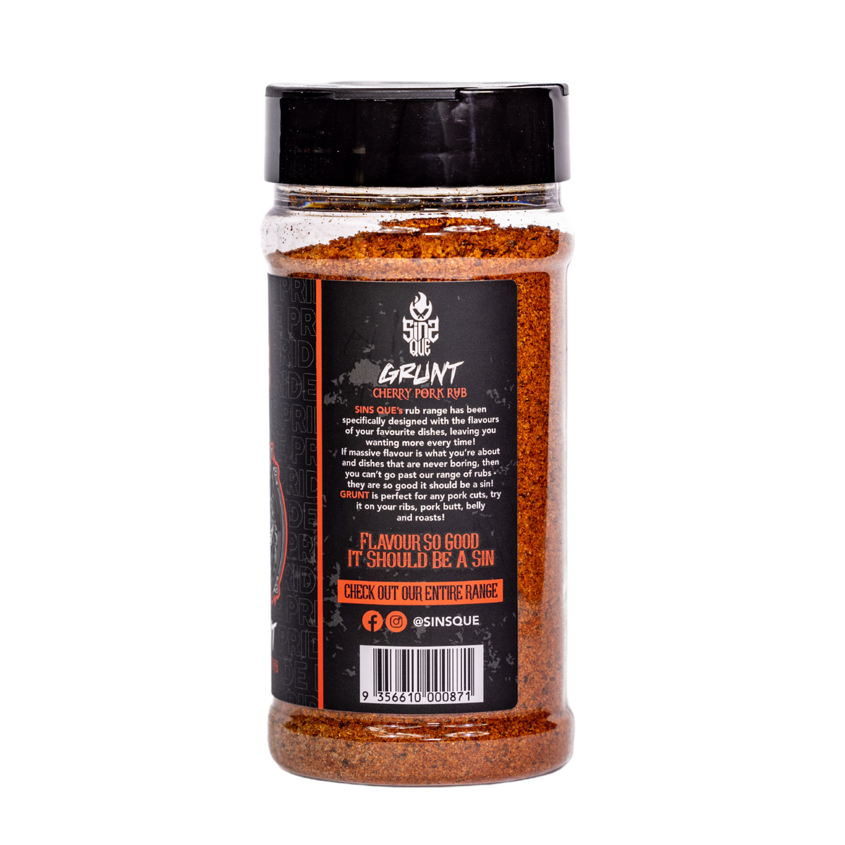 Sins Que Grunt Cherry Pork Rub