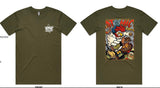 Atomic Chicken Tee - Olive