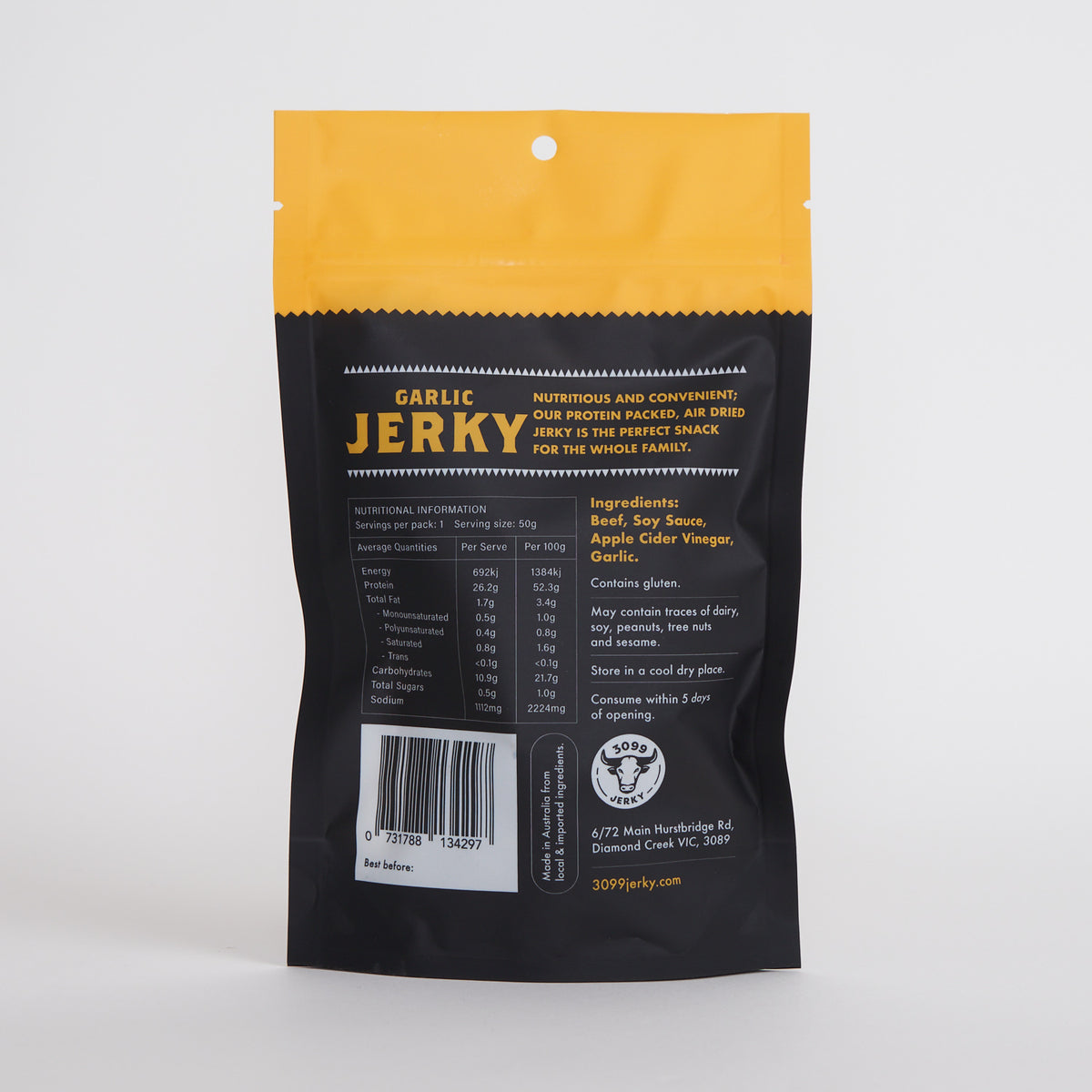 3099 Jerky &amp; Co - &quot;Garlic 50g&quot;